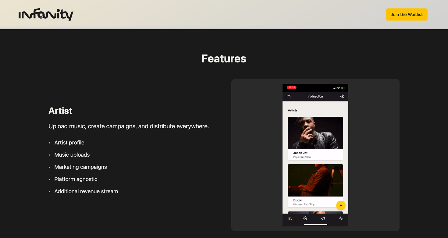 Infanity Artist Onboarding